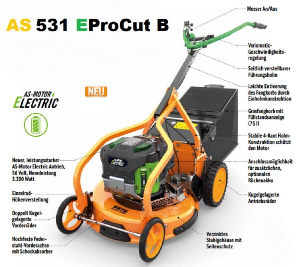 AS-Motor AS 531 E-ProCut B Akku-Rasenmäher – Bild 11