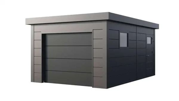 Telluria Metallgarage 3,6 x 5,4m anthrazit 19,3m²
