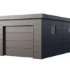 Telluria Metallgarage 3,6 x 6,3m anthrazit 22,5m²