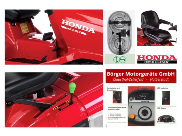 Honda HF 2417 HM Rasentraktor inkl. Winterpaket 120 Plus – Bild 4