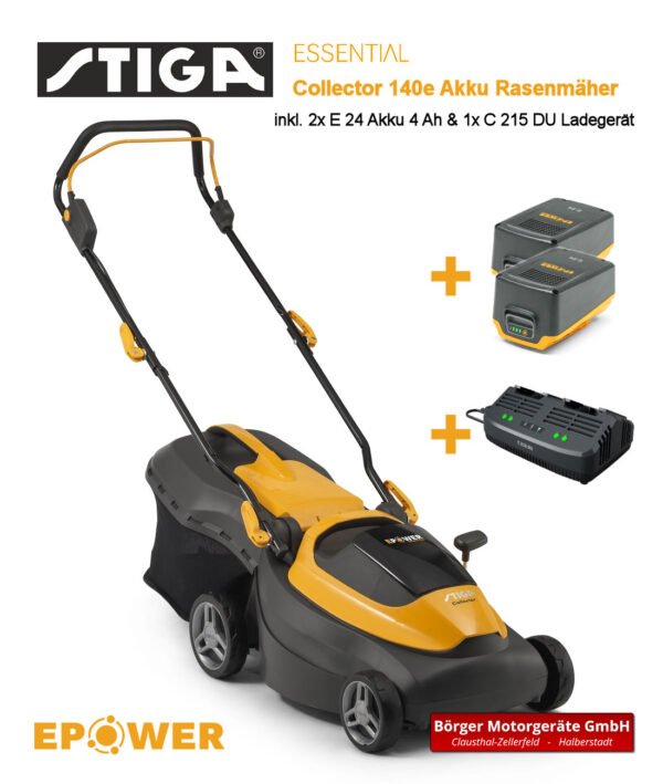 Stiga Collector 140e Rasenmäher inkl. Ladegerät und 2x Akku – Bild 12